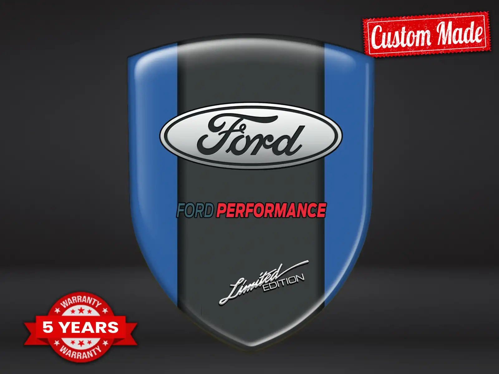 Ford Harz Domes Sticker Premium Design Glänzende Labels